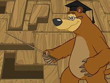 Маша и Медведь: Доски на полу