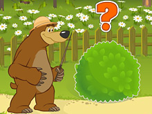 Маша и Медведь: Сколько зверей за кустом?