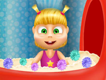 Маша в ванной с пузырьками