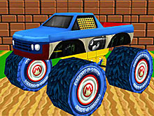 3Д грузовик-монстр Марио