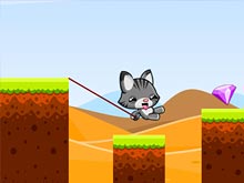 Качели милого кота