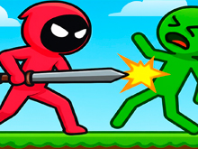 Красный Стикмен против Школы Монстров