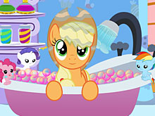 Мой маленький пони: Эпплджек в ванной