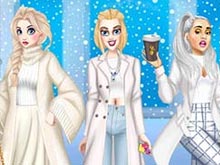 Принцессы Диснея: Зимние белые наряды