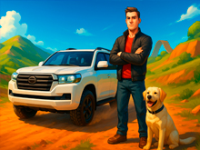 Водитель внедорожника Land Cruiser